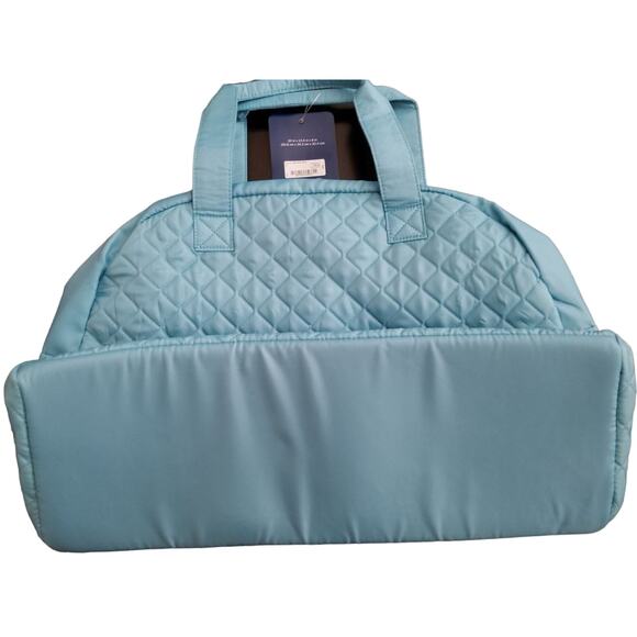 Protocol Turquoise Quilted Tote 20in x 13.5in‎ x 8in New - Picture 2 of 5
